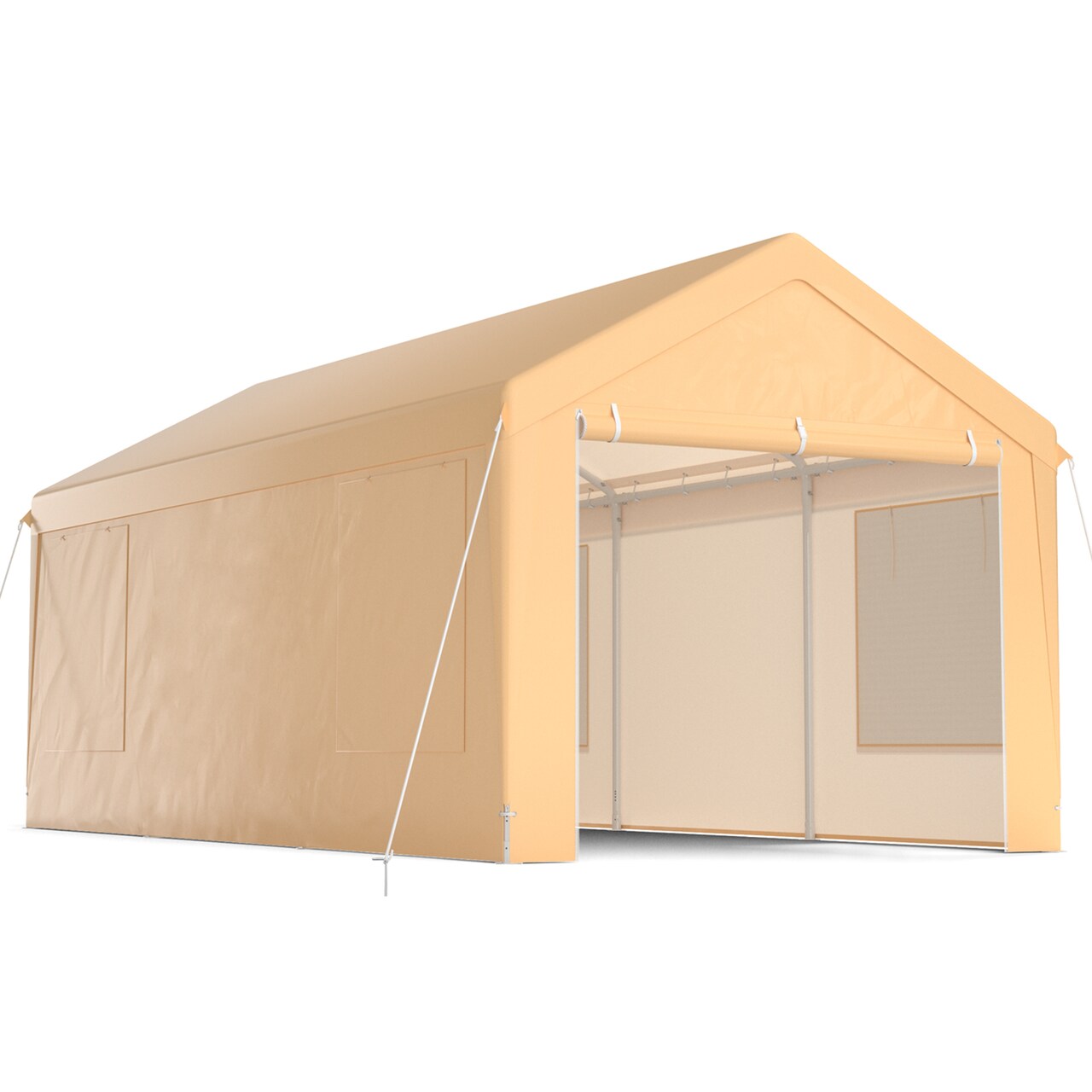 10 x 20 Feet Heavy-Duty Steel Portable Carport Car Canopy Shelter